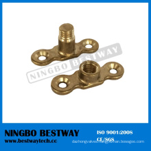 Pipe Clips Female Male Brass Backplate